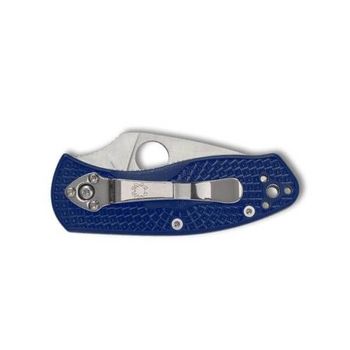C148SBL Spyderco Ambitious Folding Knife Blue serrated