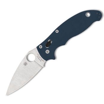 C101GPCBL2-Spyderco Manix 2 G10 blue pocket knife