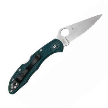 SPY C11FSK390 Klappmesser mit Verzahnung Spyderco Delica 4 K390 blau