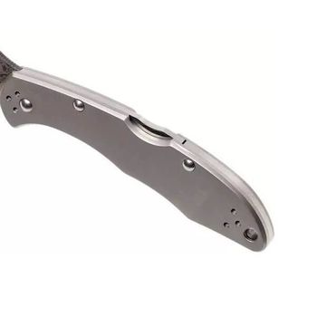 SPY C11TIPD Spyderco Delica 4 Titanium Damascus pocket knife