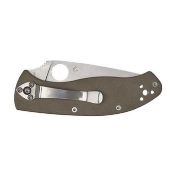 C122GBNM4P-Couteau pliant Spyderco "Tenacious" G10 marron