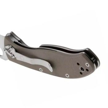 C122GBNM4P-Couteau pliant Spyderco "Tenacious" G10 marron