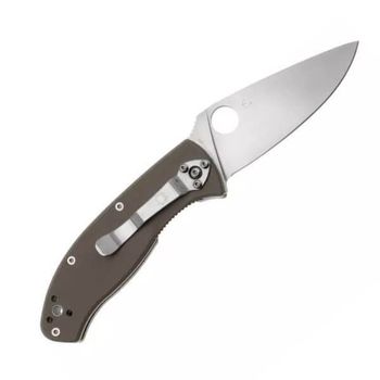 C122GBNM4P-Couteau pliant Spyderco "Tenacious" G10 marron