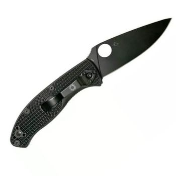 C122PBBK - Spyderco Tenacious folding knife all black