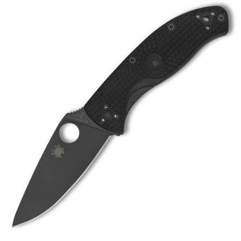 C122PBBK - Spyderco Tenacious folding knife all black