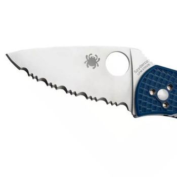 C136SBL Spyderco Persistence Lightweight folding knife, serrated, blue
