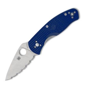 C136SBL Spyderco Persistence Lightweight folding knife, serrated, blue