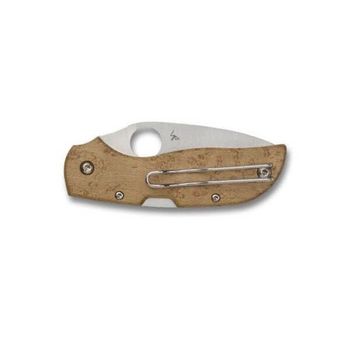 C152WDP Spyderco ‘CHAPARRAL’ folding knife Maple