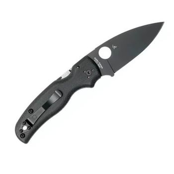 C229GPBK Spyderco Shaman all-black pocket knife
