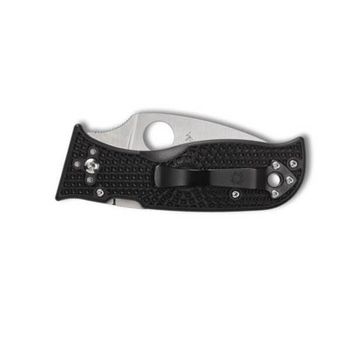 C69SBK3 Spyderco ‘LIL’ TEMPERANCE 3’ black serrated pocket knife