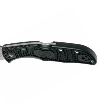 SPYC243FSWCBK Spyderco Endela Wharncliffe Serrated Pocket Knife