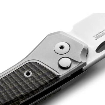 TW.GYCVG Lionsteel ‘TWAIN’ Folding Knife Titanium grey/micarta green