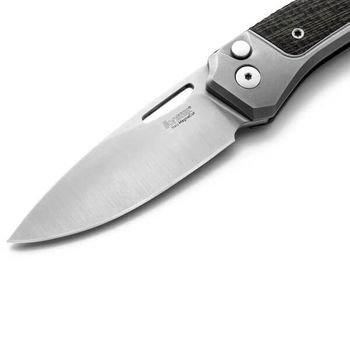 TW.GYCVG Lionsteel ‘TWAIN’ Folding Knife Titanium grey/micarta green