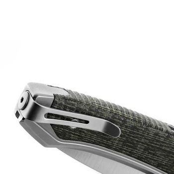 TW.GYGBK Lionsteel ‘TWAIN’ Folding Knife Titanium grey/G10