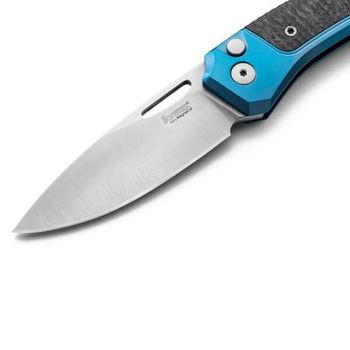 TW.BLCF Lionsteel ‘TWAIN’ Folding Knife Titanium blue/carbon fibre