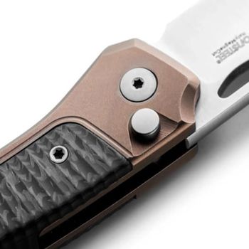 TW.BRCF Lionsteel Klappmesser „TWAIN“ Titanium Bronze/Kohlefaser