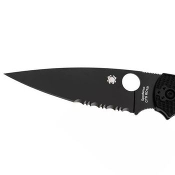 SPY-C244PSBBK Spyderco Native Chief semi-serrated folding knife FRN handle