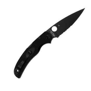 SPY-C244PSBBK Spyderco Native Chief semi-serrated folding knife FRN handle