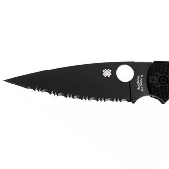 SPY-C244SBBK Klappmesser gezahnt Spyderco Native Chief Griff FRN