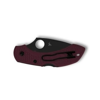 SPY C28BGBKP2 Spyderco Dragonfly 2 folding knife burgundy limited edition