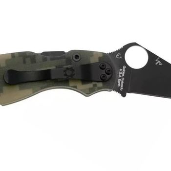 C36GPCMOBK2 Spyderco Military 2 G10 camo folding knife