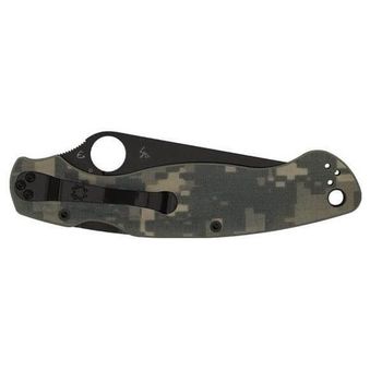 C36GPCMOBK2 Spyderco Military 2 G10 camo folding knife