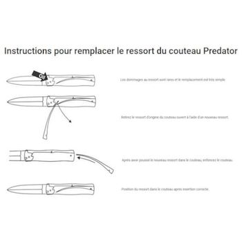241NP Couteau automatique Mikov Predator cerf