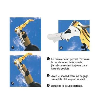 844 Pulltap's graphite 3-piece corkscrew set
