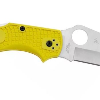 C258PYL Spyderco Stretch 2 XL Salt yellow pocket knife