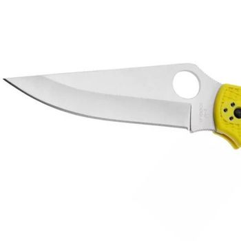C258PYL Spyderco Stretch 2 XL Salt yellow pocket knife