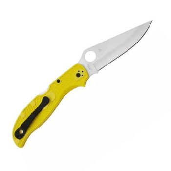 C258PYL Spyderco Stretch 2 XL Salt yellow pocket knife