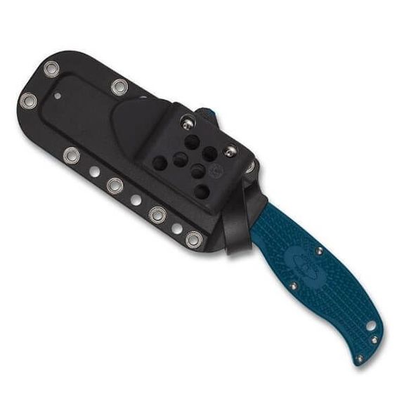 FB31SBL2K390 Feststehendes gezahntes Spyderco-Messer „ENUFF 2“