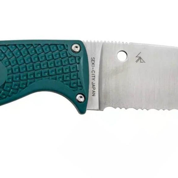 FB31SBL2K390 Feststehendes gezahntes Spyderco-Messer „ENUFF 2“