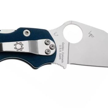 C81GPCBL2 Spyderco Para Military 2 pocket knife blue