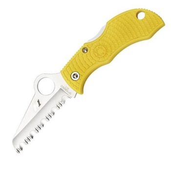 MYLS Spyderco ManBug Salt folding knife yellow