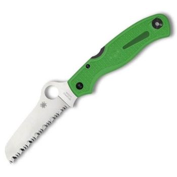 C89FSGR Spyderco ‘Atlantic Salt’ green serrated folding knife