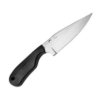 FB48PBK Spyderco Subway Bowie fixed neck knife