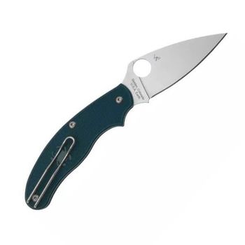 C94PCBL Spyderco UK Penknife FRN folding knife cobalt blue