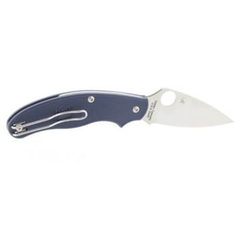 C94PDBL Spyderco UK Penknife FRN folding knife night blue