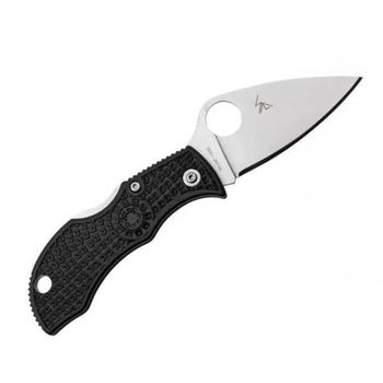 MBKLFP Spyderco ManBug folding knife black Leaf Shape blade