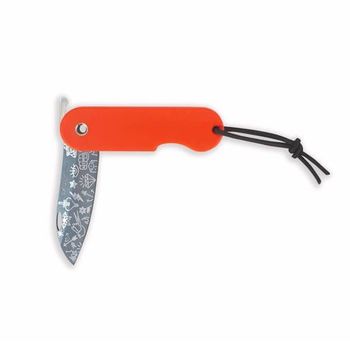 SK.OT Skult orange folding knife the tattooed one