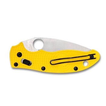 C101PYL2 Spyderco Manix 2 Salt yellow pocket knife