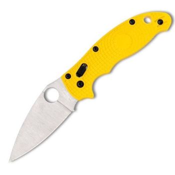 C101PYL2 Spyderco Manix 2 Salt yellow pocket knife