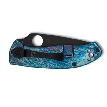 C122TIBLBKD2P - Klappmesser Spyderco Tenacious Titanium blau