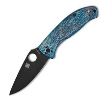 C122TIBLBKD2P - Klappmesser Spyderco Tenacious Titanium blau
