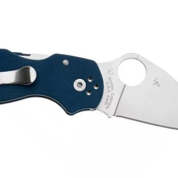 C229GPCBL-Spyderco Shaman blue pocket knife