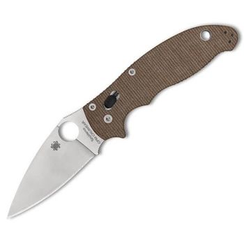 C101MPCW2 Spyderco Manix 2 pocket knife with micarta handle