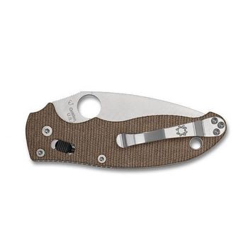 C101MPCW2 Spyderco Manix 2 pocket knife with micarta handle