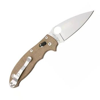 C101MPCW2 Spyderco Manix 2 pocket knife with micarta handle