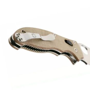 C101MPCW2 Spyderco Manix 2 pocket knife with micarta handle